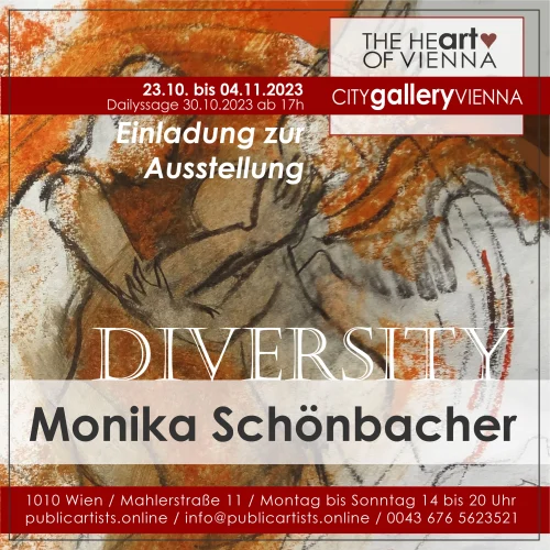 Monika Schönbacher zeigt DIVERSITY in der CITYgalleryVIENNA