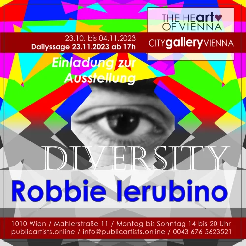 Robbie Ierubino zeigt DIVERSITY in der CITYgalleryVIENNA