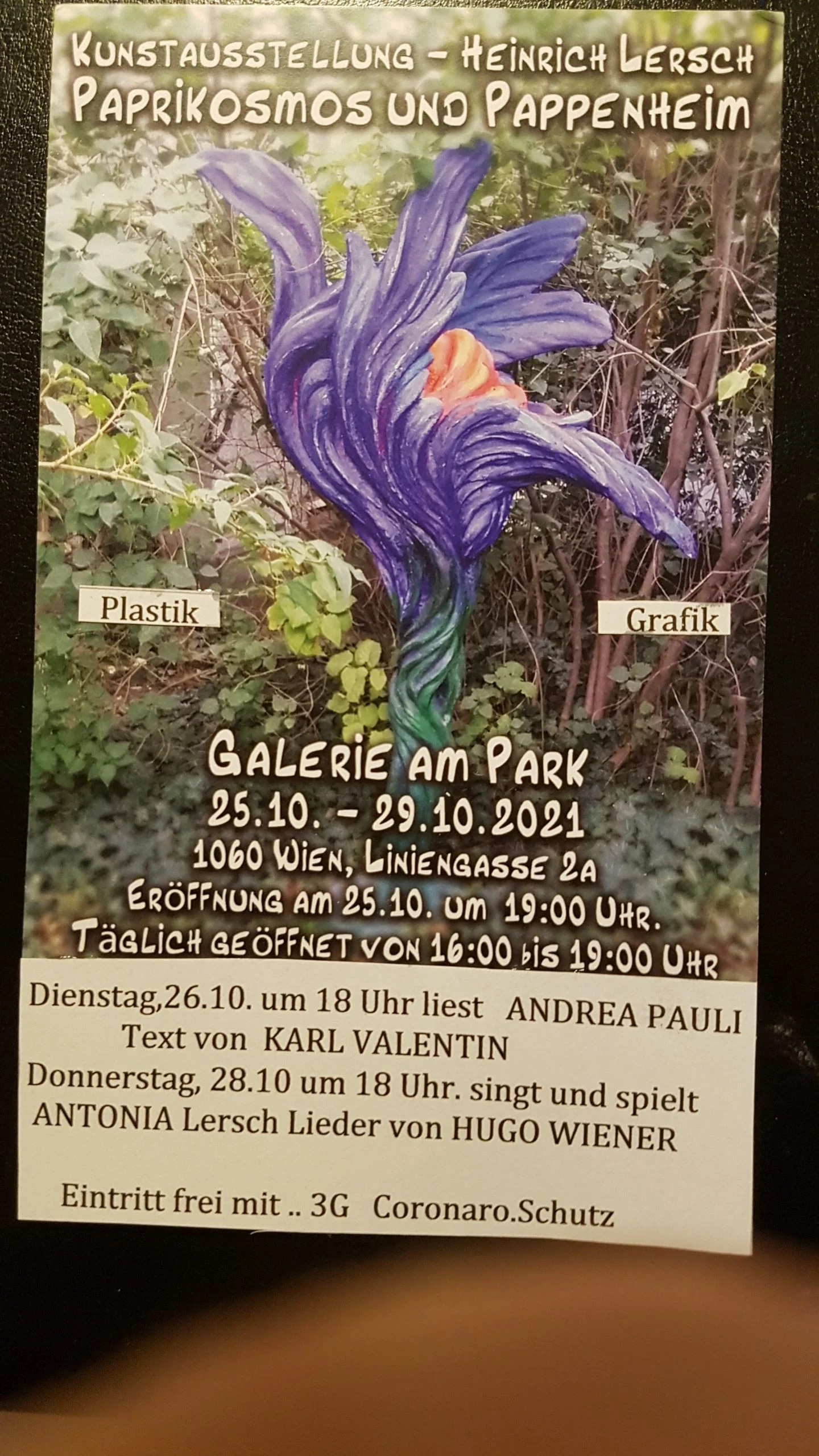 Exposition d'art "Paprikosmos et Pappenheim" de Heinrich Lersch
