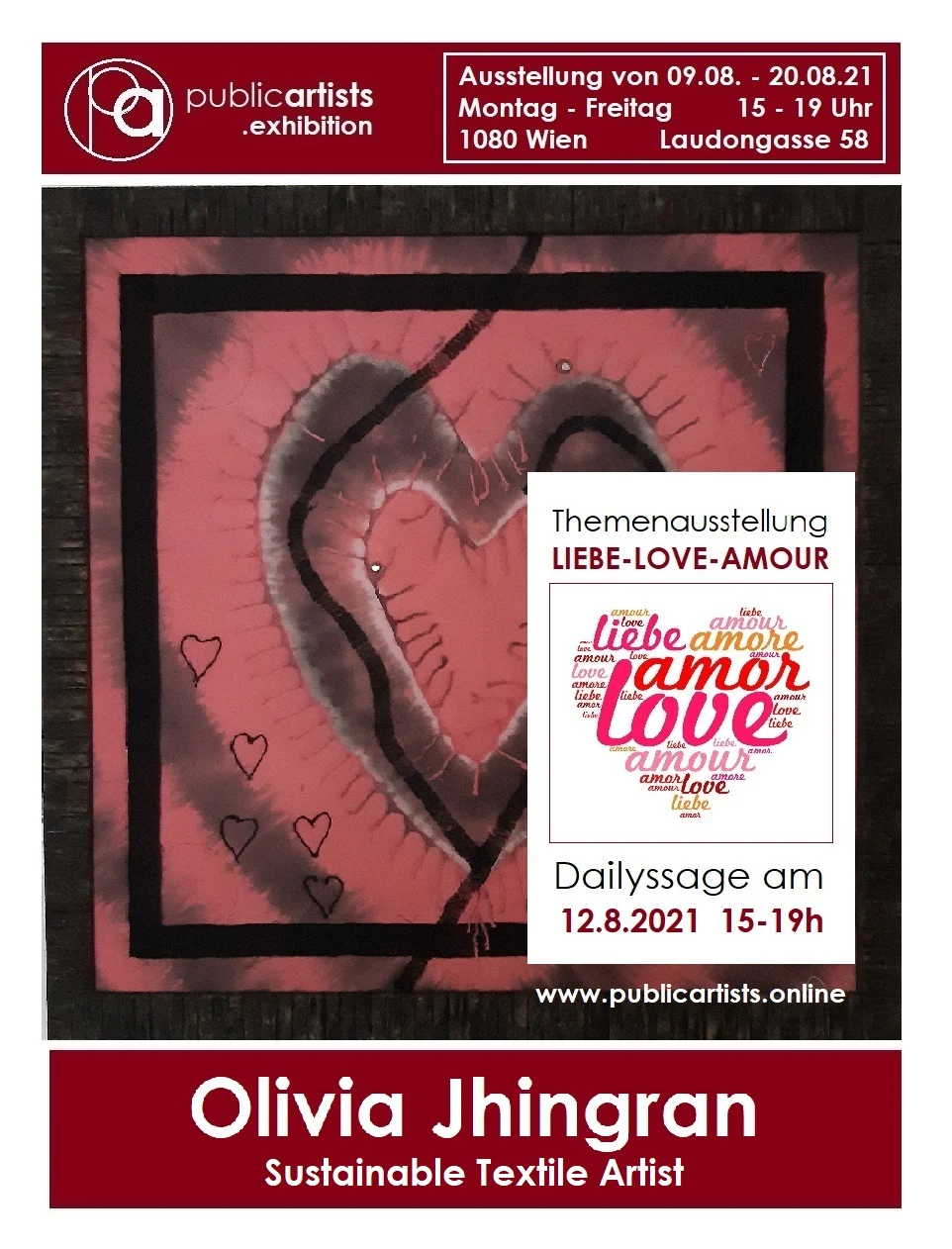 Olivia Jhingran ukazuje LIEBE-LOVE-AMOUR