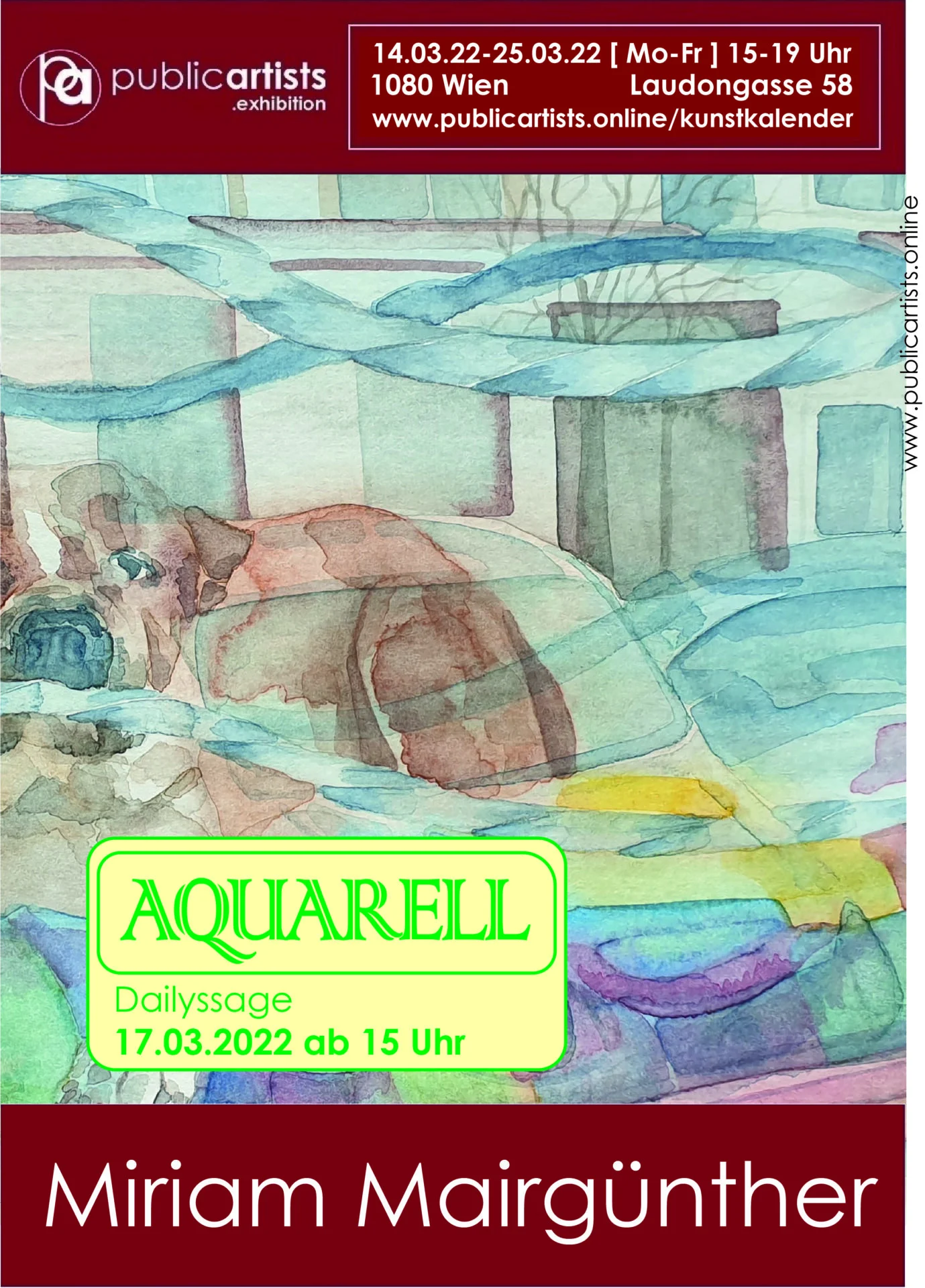 Miriam Mairgünther mostra "AQUARELL