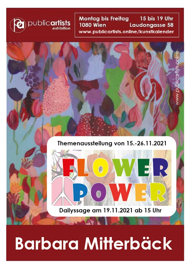 Barbara Mitterbäck présente „ FLOWER POWER “