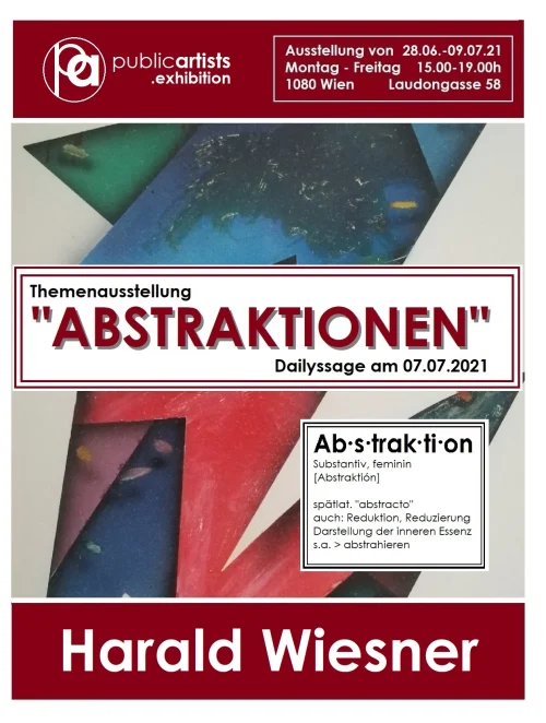 Harald Wiesner zeigt “ABSTRAKTION”