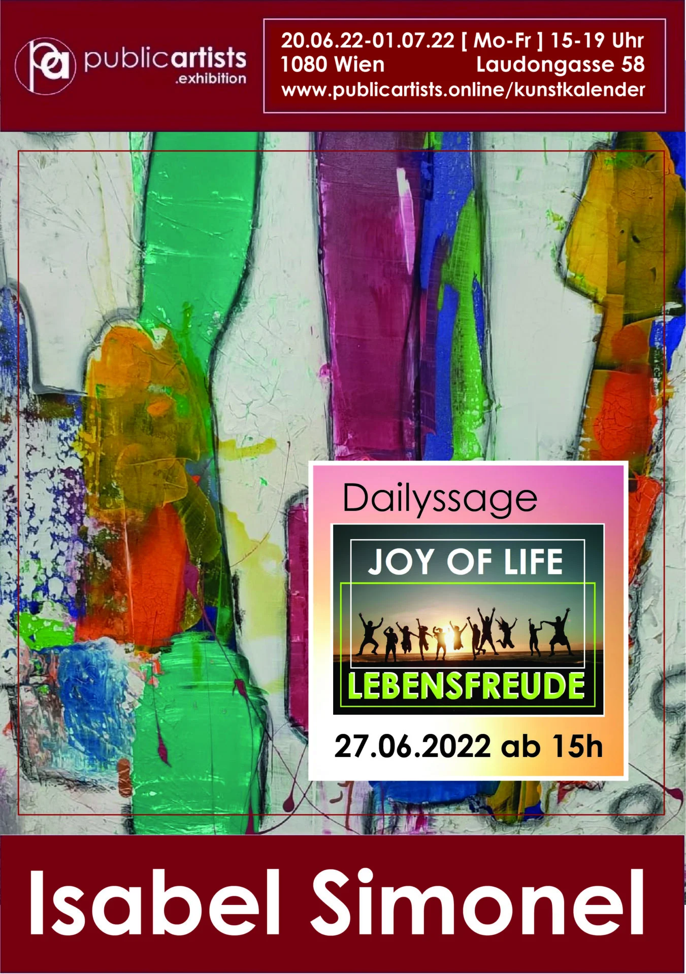 Isabel Simonel zeigt „LEBENSFREUDE“