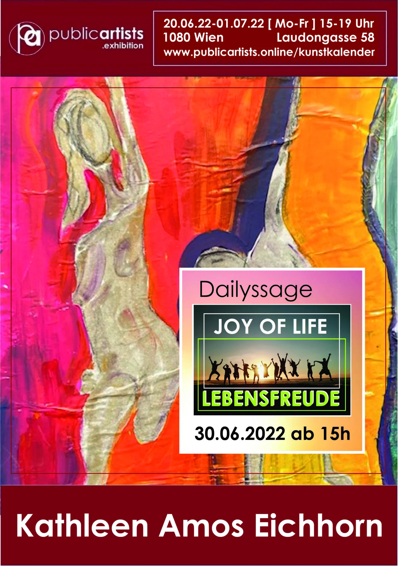 Kathy Amos Eichhorn zeigt „LEBENSFREUDE“
