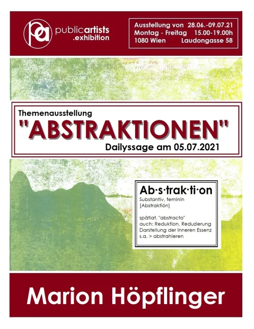 Marion Höpflinger zeigt “ABSTRAKTION”