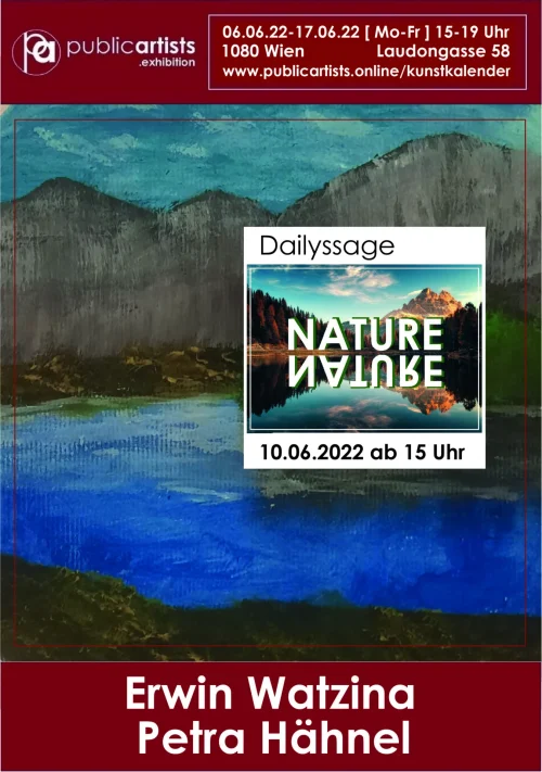 Petra Hähnel und Erwin Watzina zeigen „NATURE“