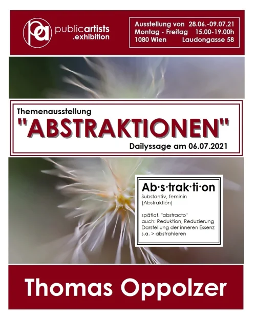 Thomas Oppolzer zeigt “ABSTRAKTION”