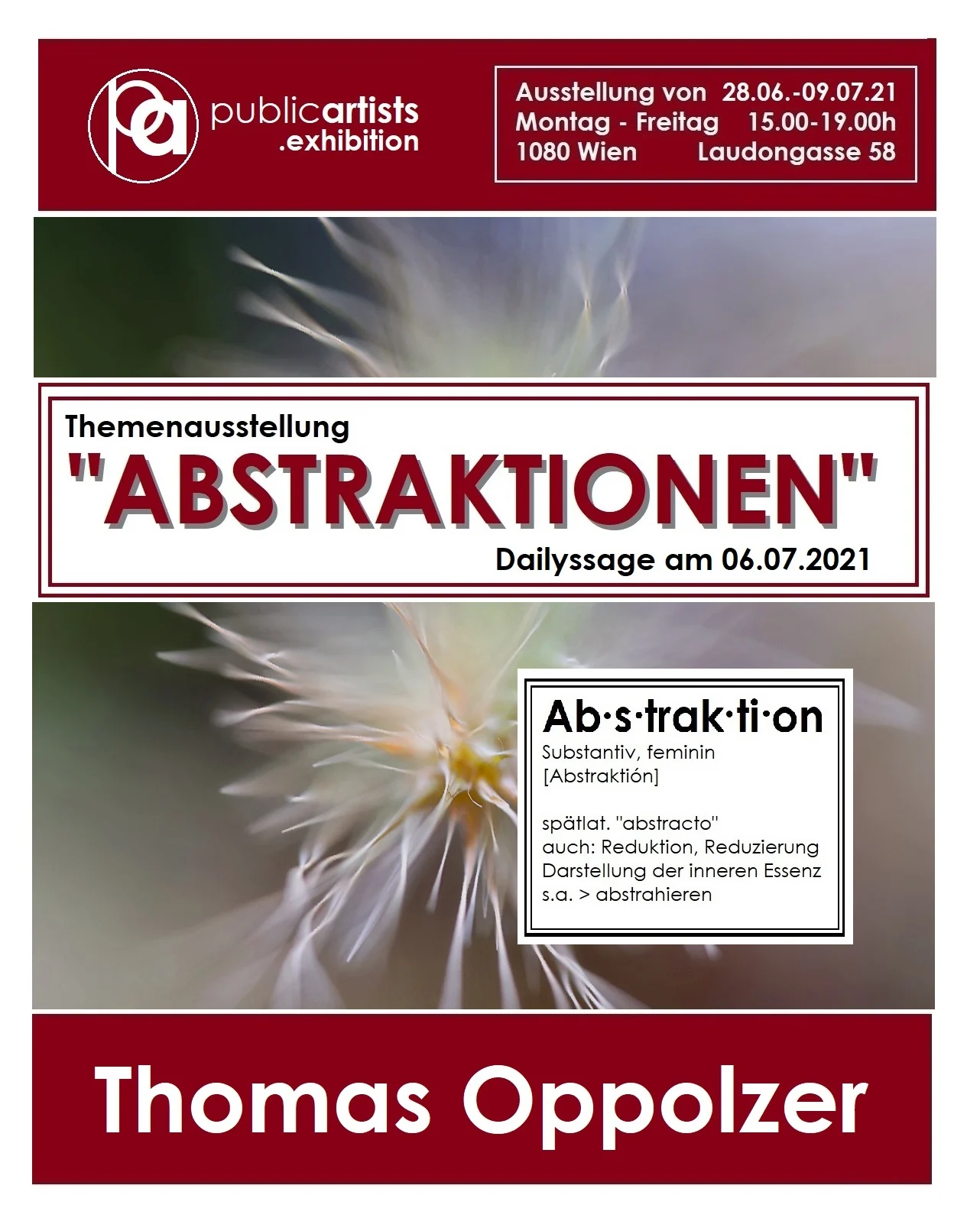 Thomas Oppolzer zeigt “ABSTRAKTION”