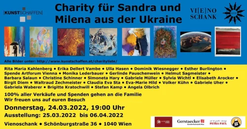 Jótékonysági kiállítás Milena és Sandra számára Ukrajnából