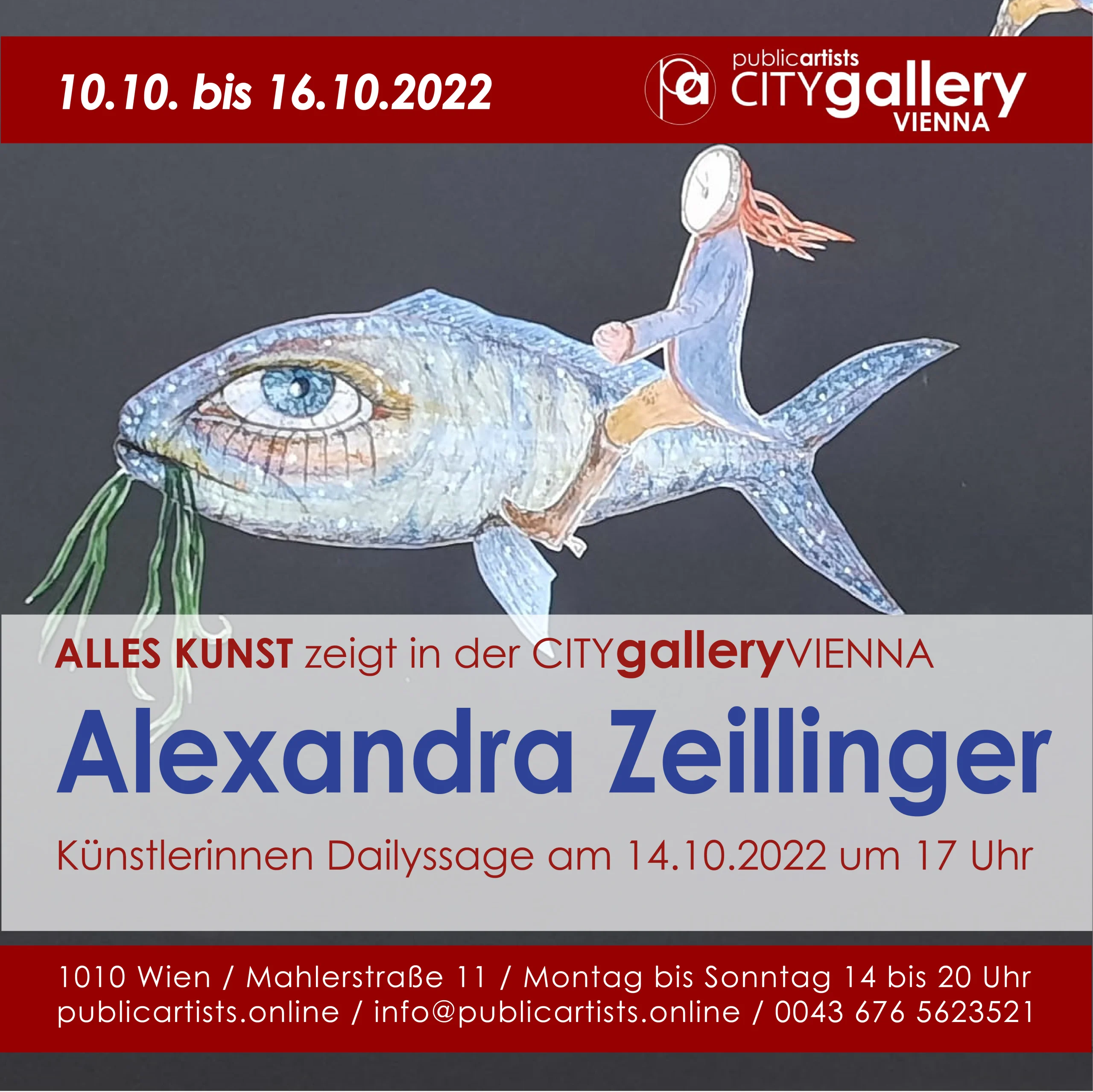 Alexandra Zeillinger in the CITYgalleryVIENNA