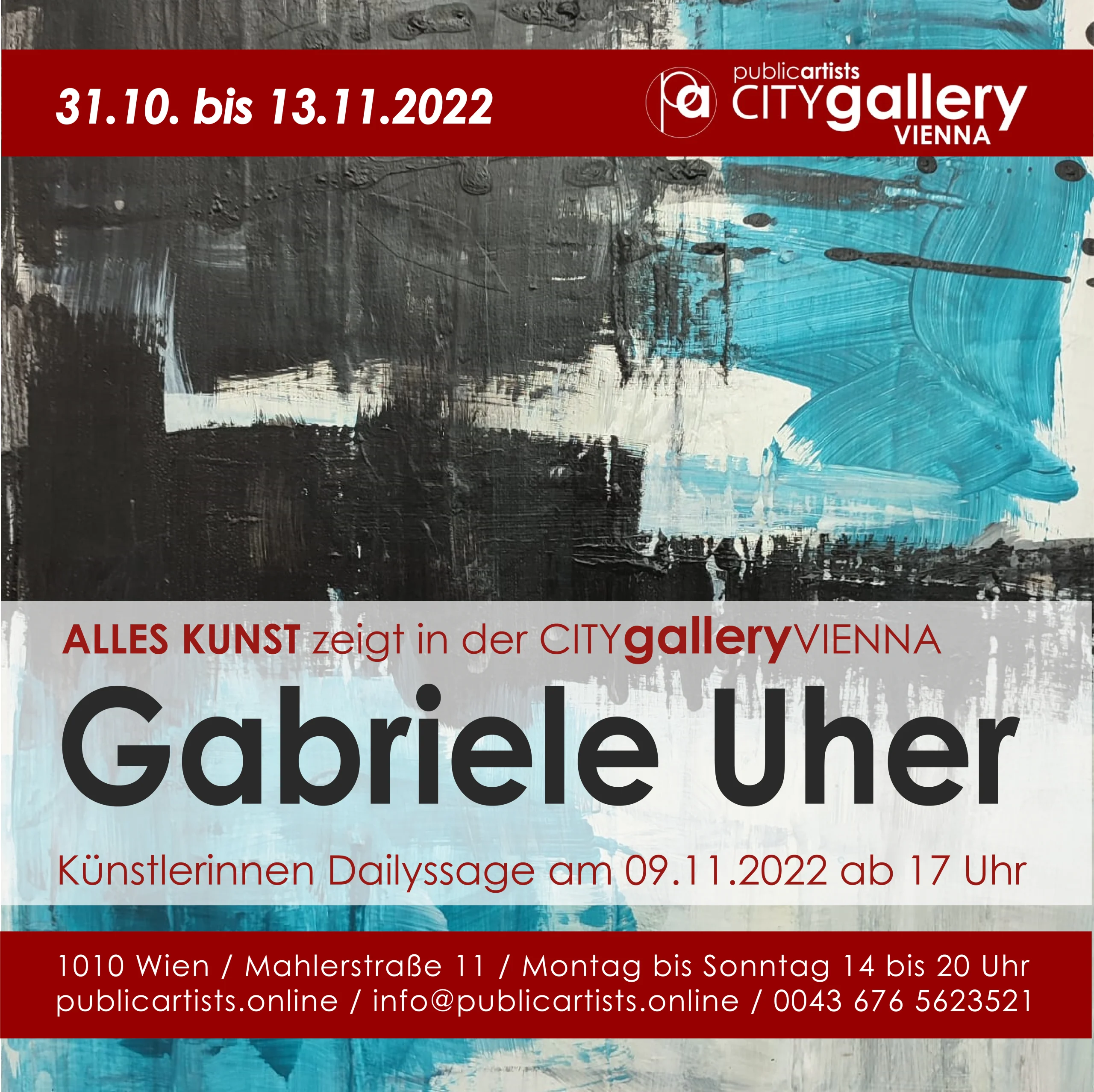 Gabriele Uher in der CITYgalleryVIENNA