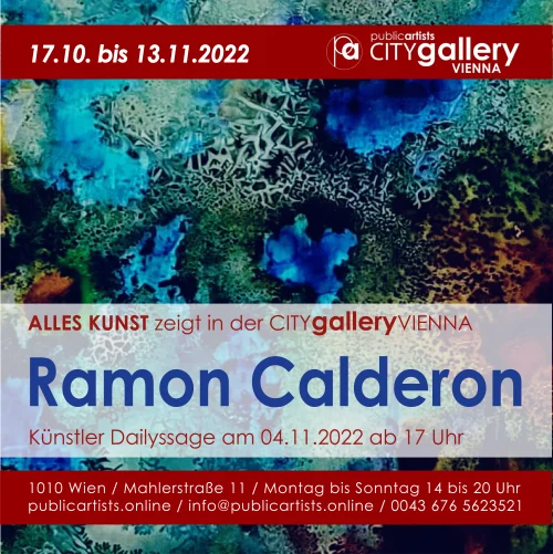 Ramon Calderon in der CITYgalleryVIENNA