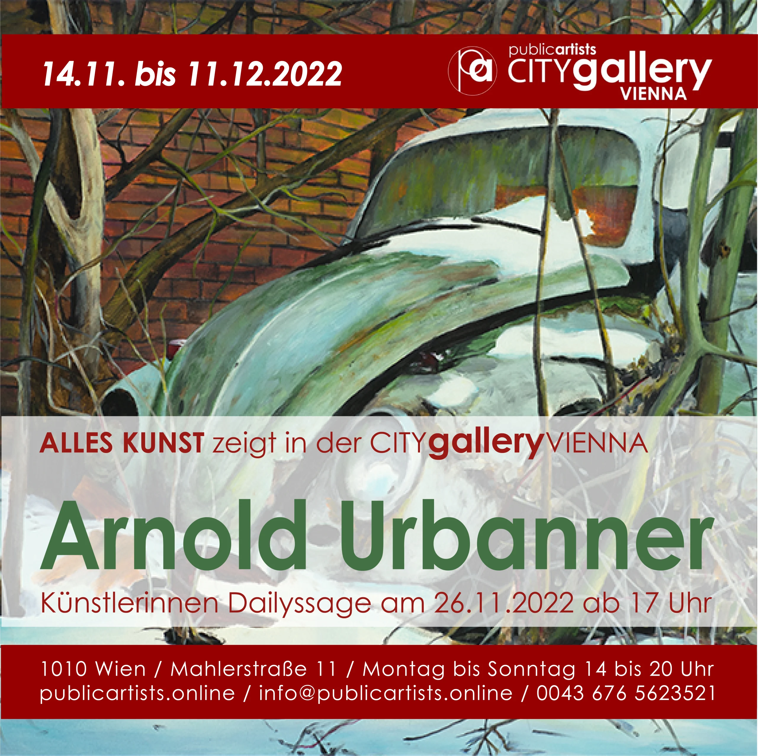 Arnold Urbanner in der CITYgalleryVIENNA