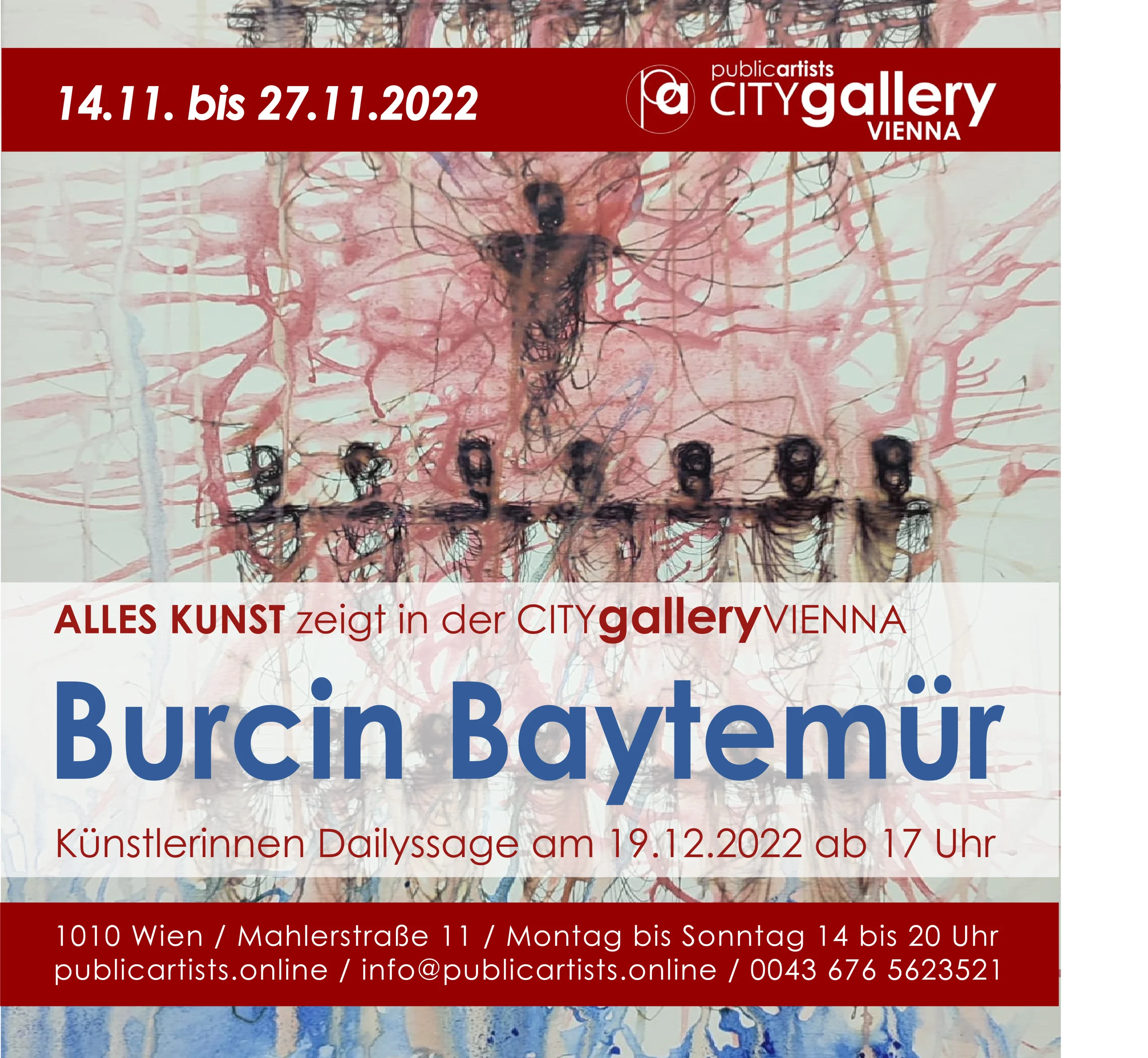 Burcin Baytemür in der CITYgalleryVIENNA