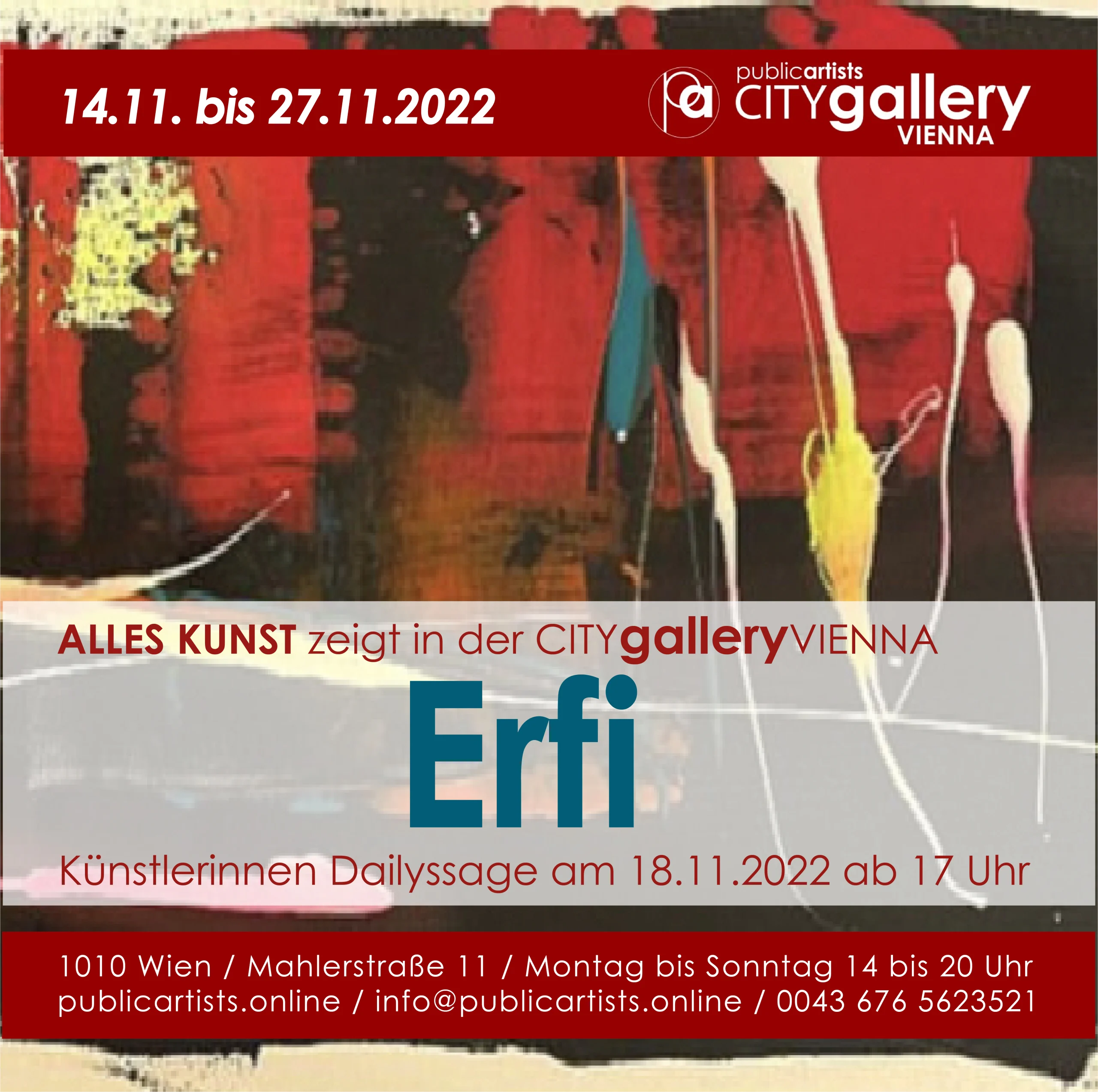 Erfi in der CITYgalleryVIENNA