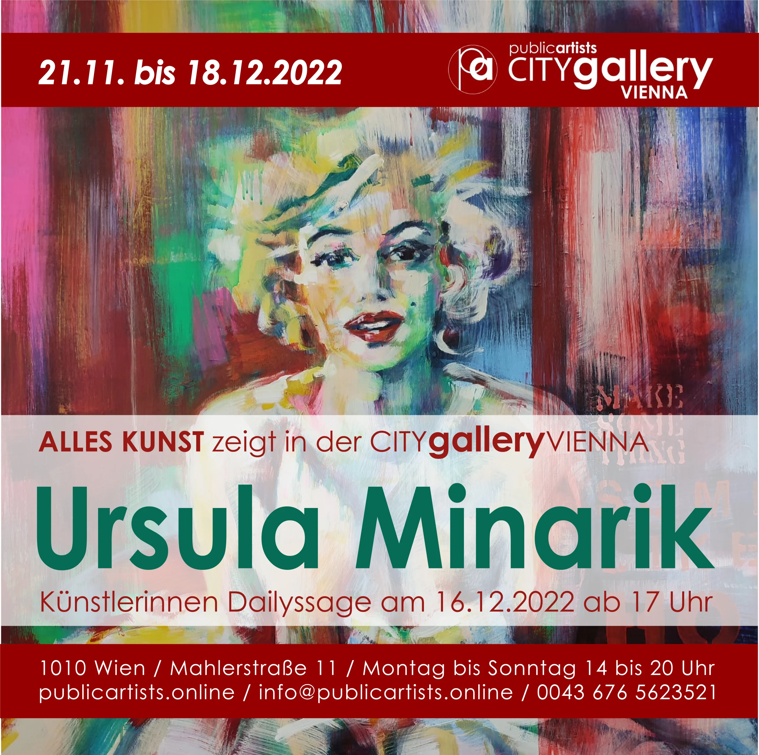 Ursula Minarik in der CITYgalleryVIENNA