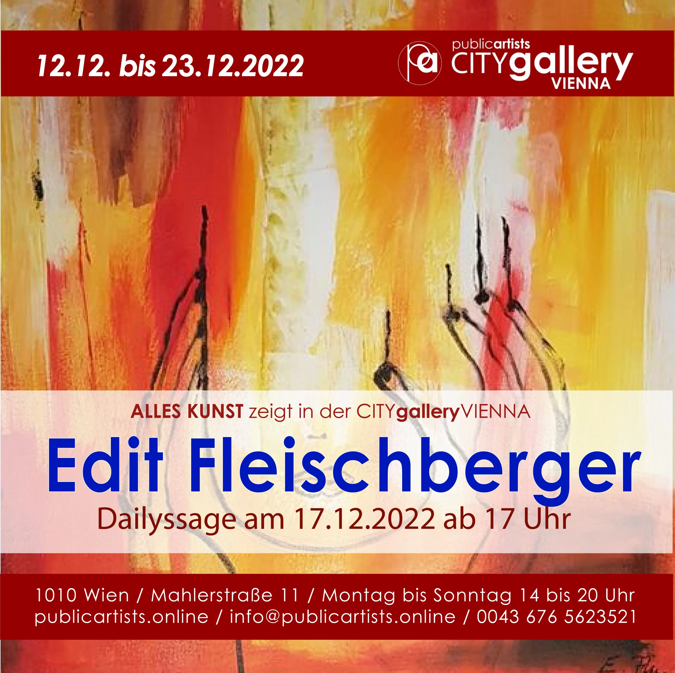 Edit Fleischberger in der CITYgalleryVIENNA