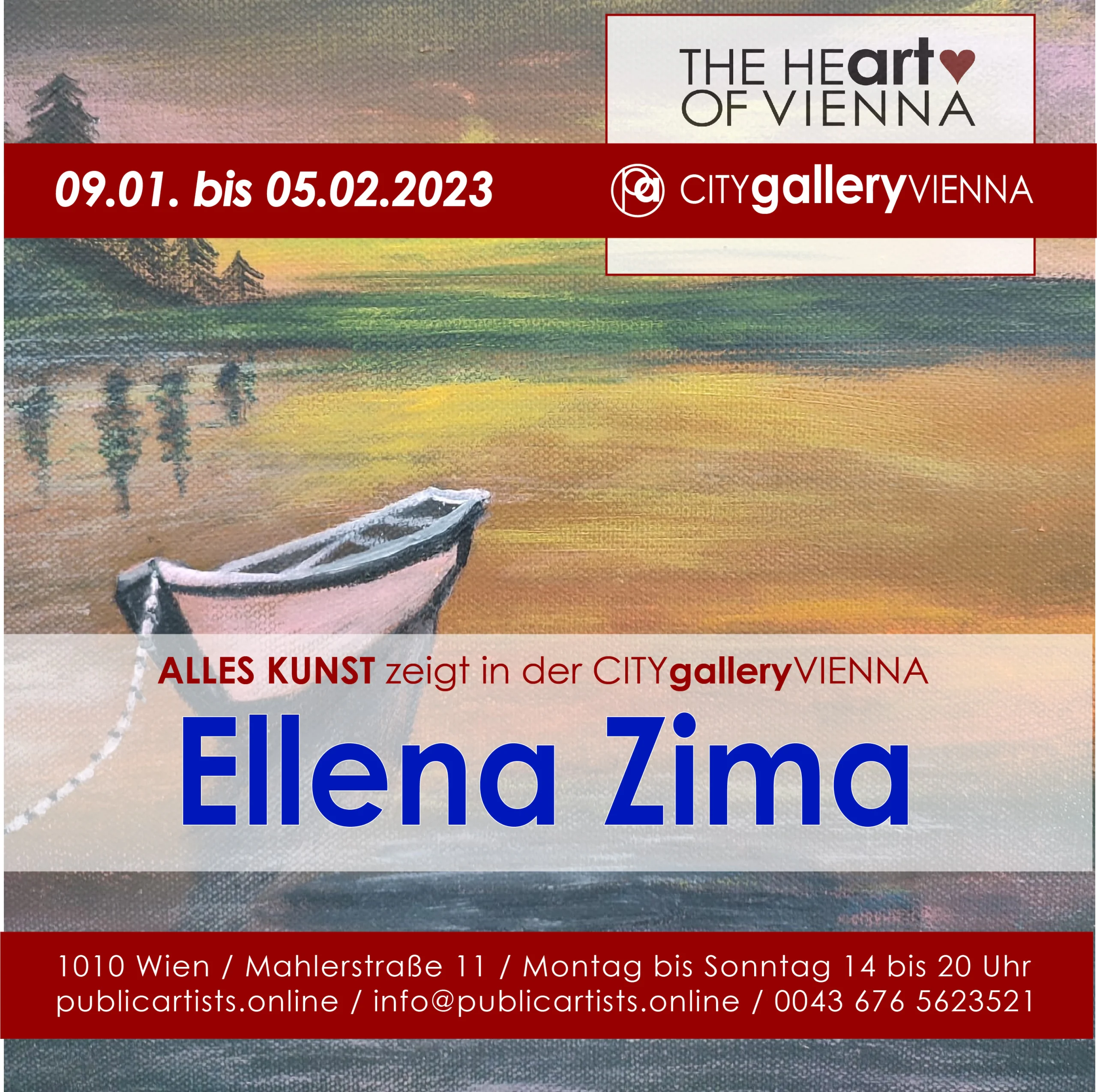 Ellena Zima in der CITYgalleryVIENNA