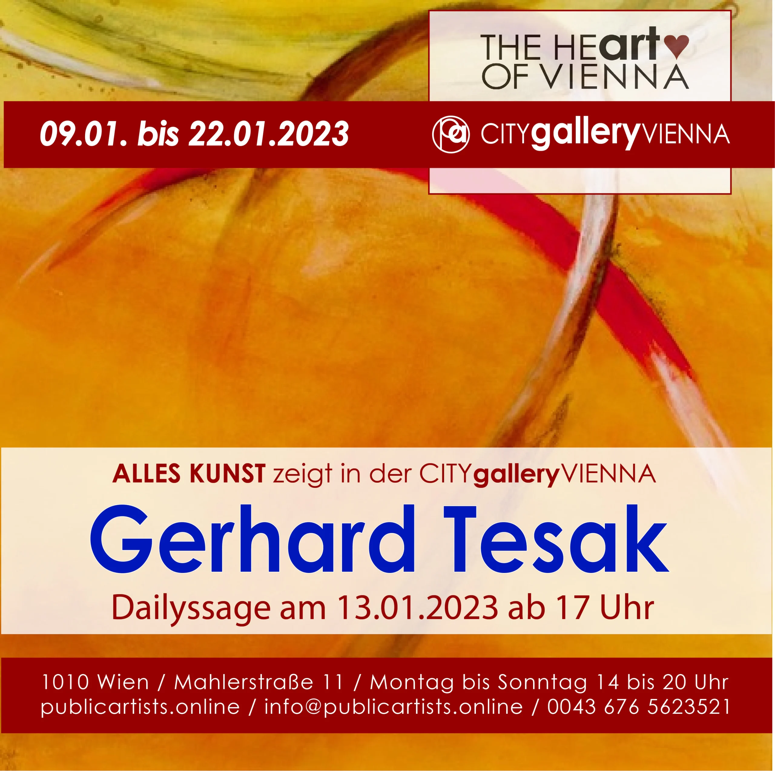 Gerhard Tesak CITYgalleryVIENNA'da