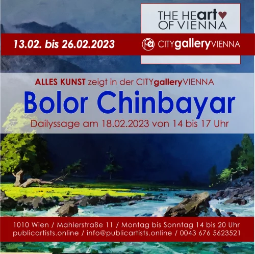 Bolor Chinbayar in der CITYgalleryVIENNA