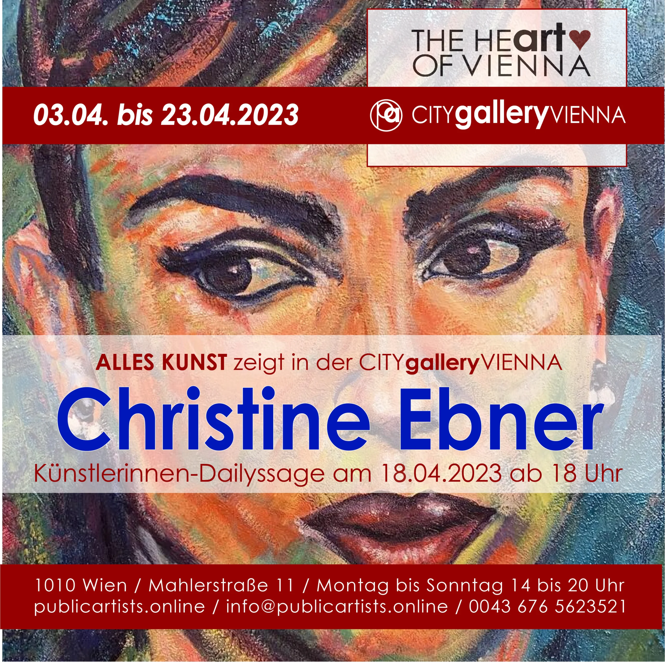 Christine Ebner in der CITYgalleryVIENNA