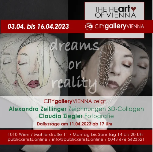 Alexandra Zeillinger ve Claudia Ziegler CITYgalleryVIENNA'da