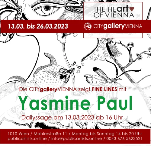 Yasmine Paul, FINE LINES’ı sergiliyor