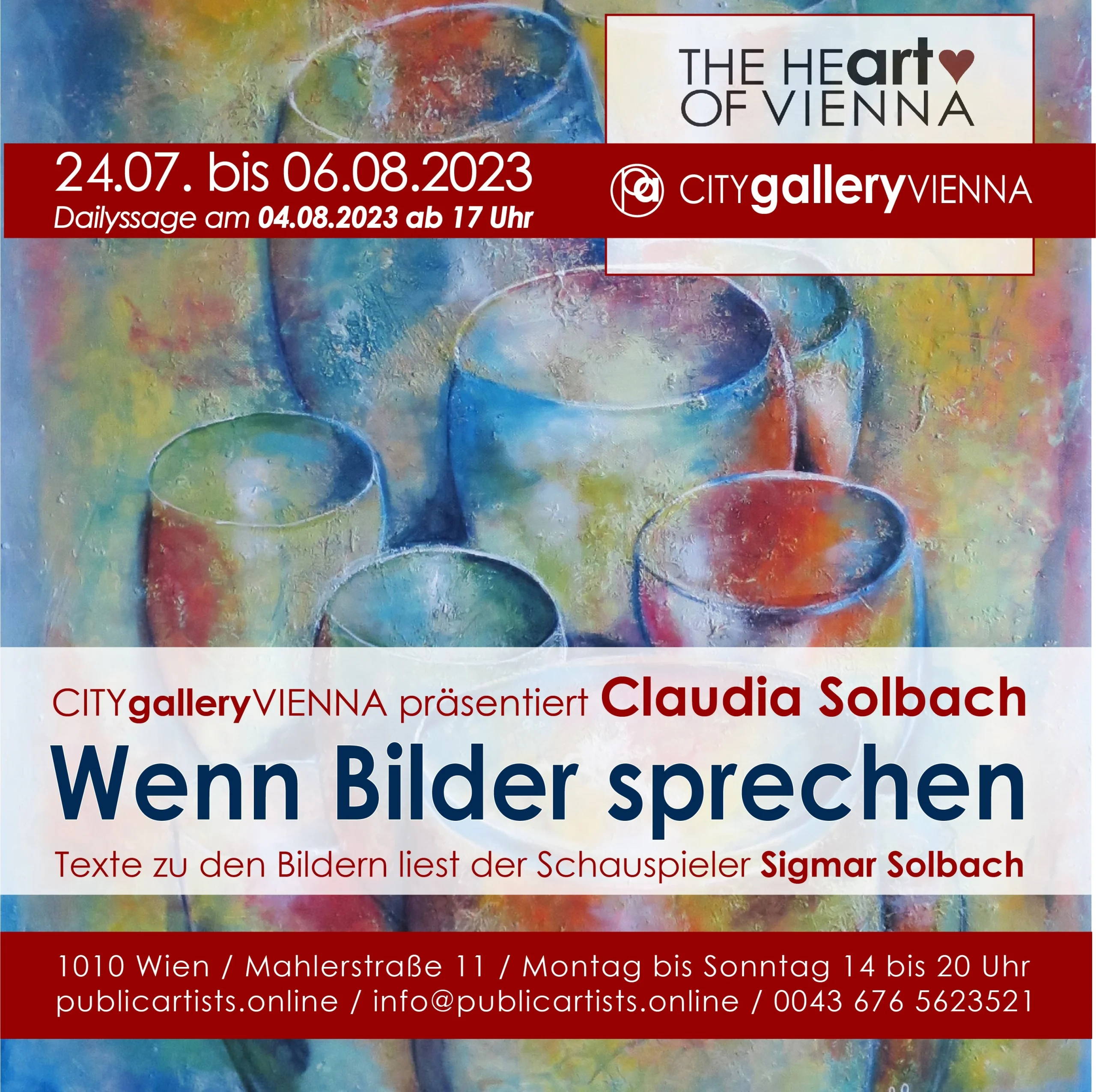 Claudia Solbach in der CITYgalleryVIENNA