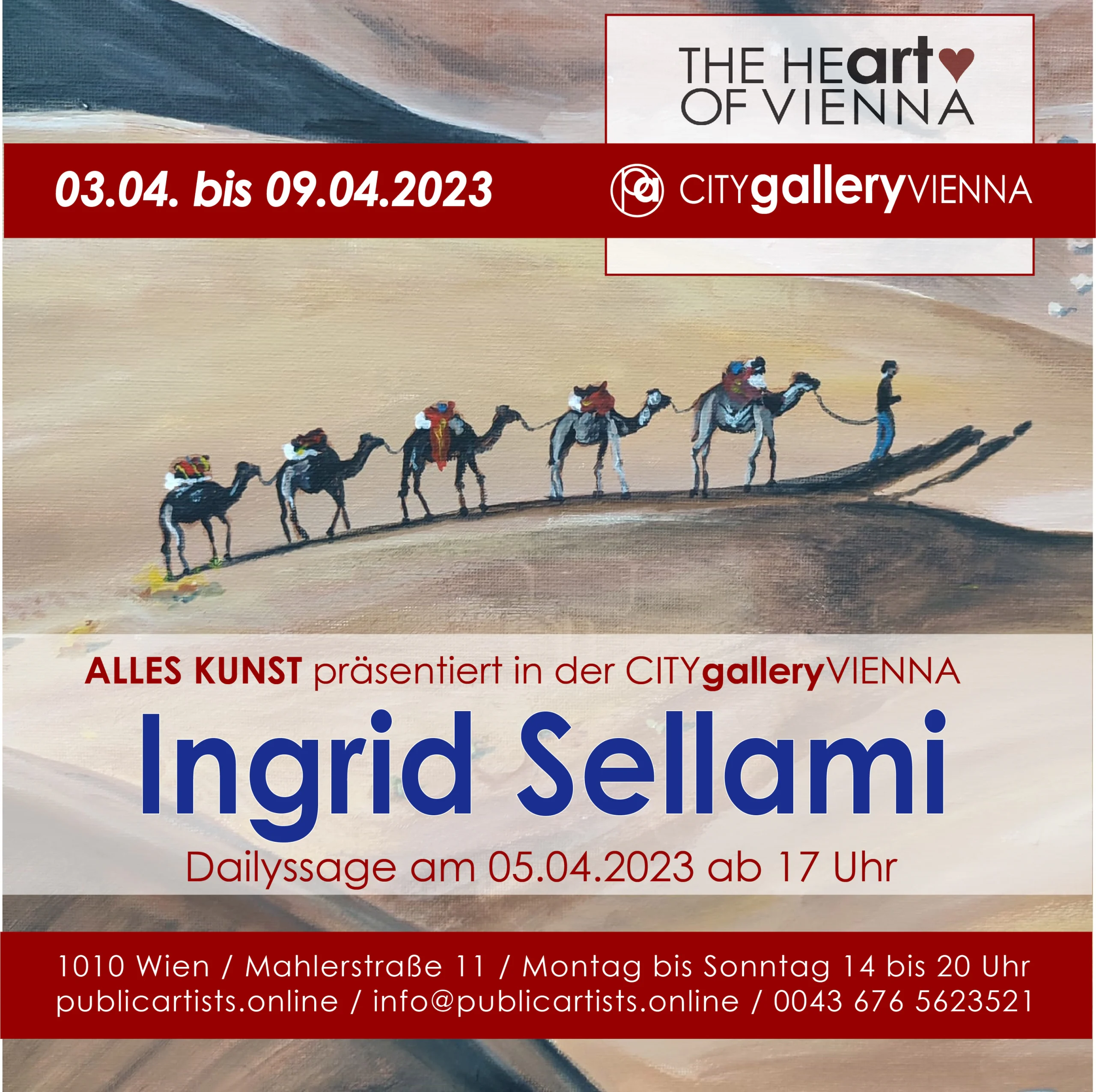 Ingrid Sellami CITYgalleryVIENNA'da
