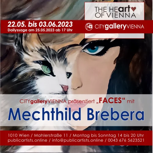 Mechthild Brebera CITYgalleryVIENNA'da FACES sergisini açıyor