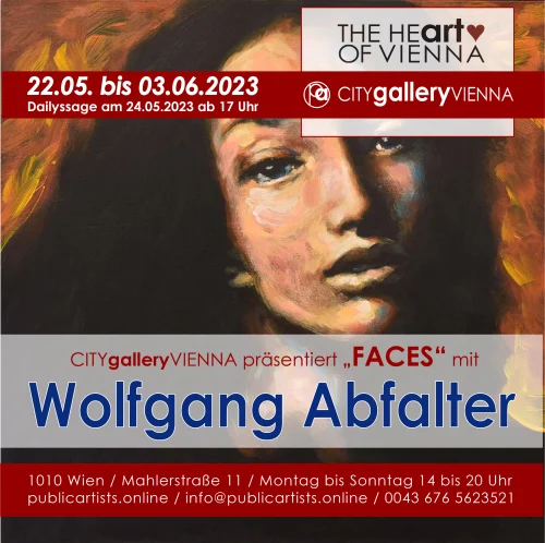 Wolfgang Abfalter CITYgalleryVIENNA'da FACES sergisini açıyor