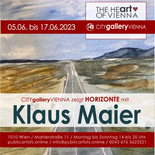 Klaus Maier HORIZONTE'yi CITYgalleryVIENNA'da sergiliyor