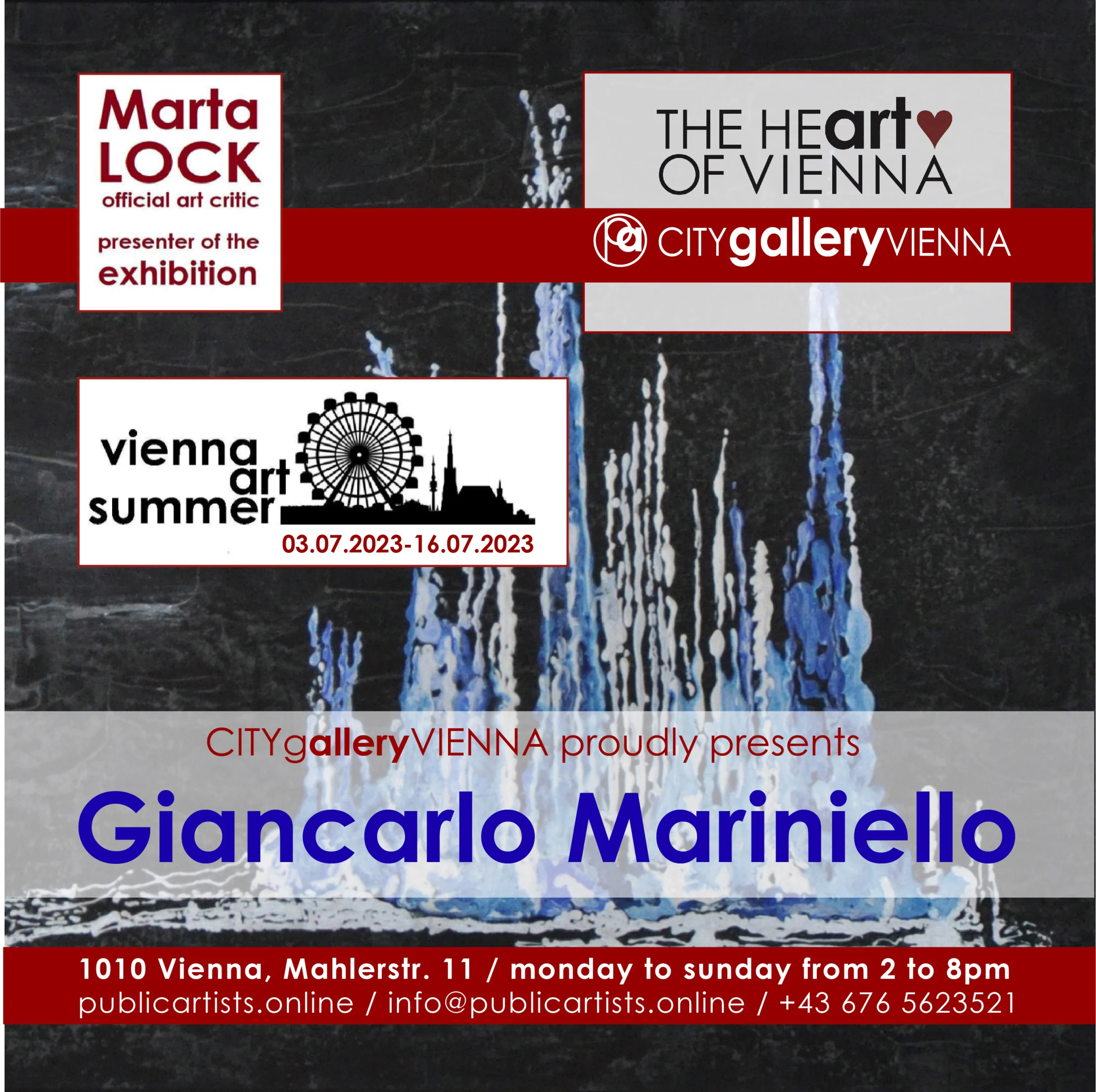 Giancarlo Mariniello au VIENNA ART SUMMER VAS23