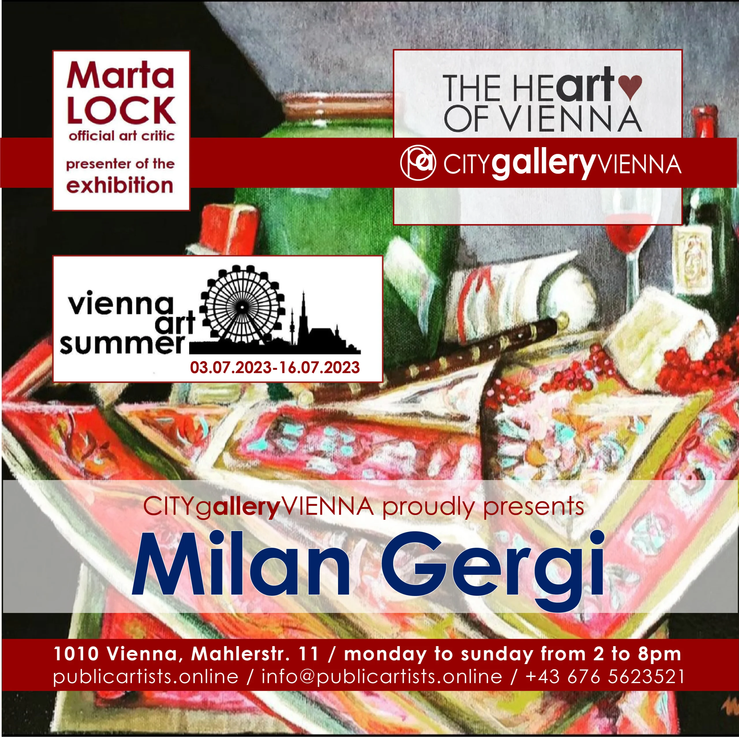Milan Gergi na VIENNA ART SUMMER VAS23