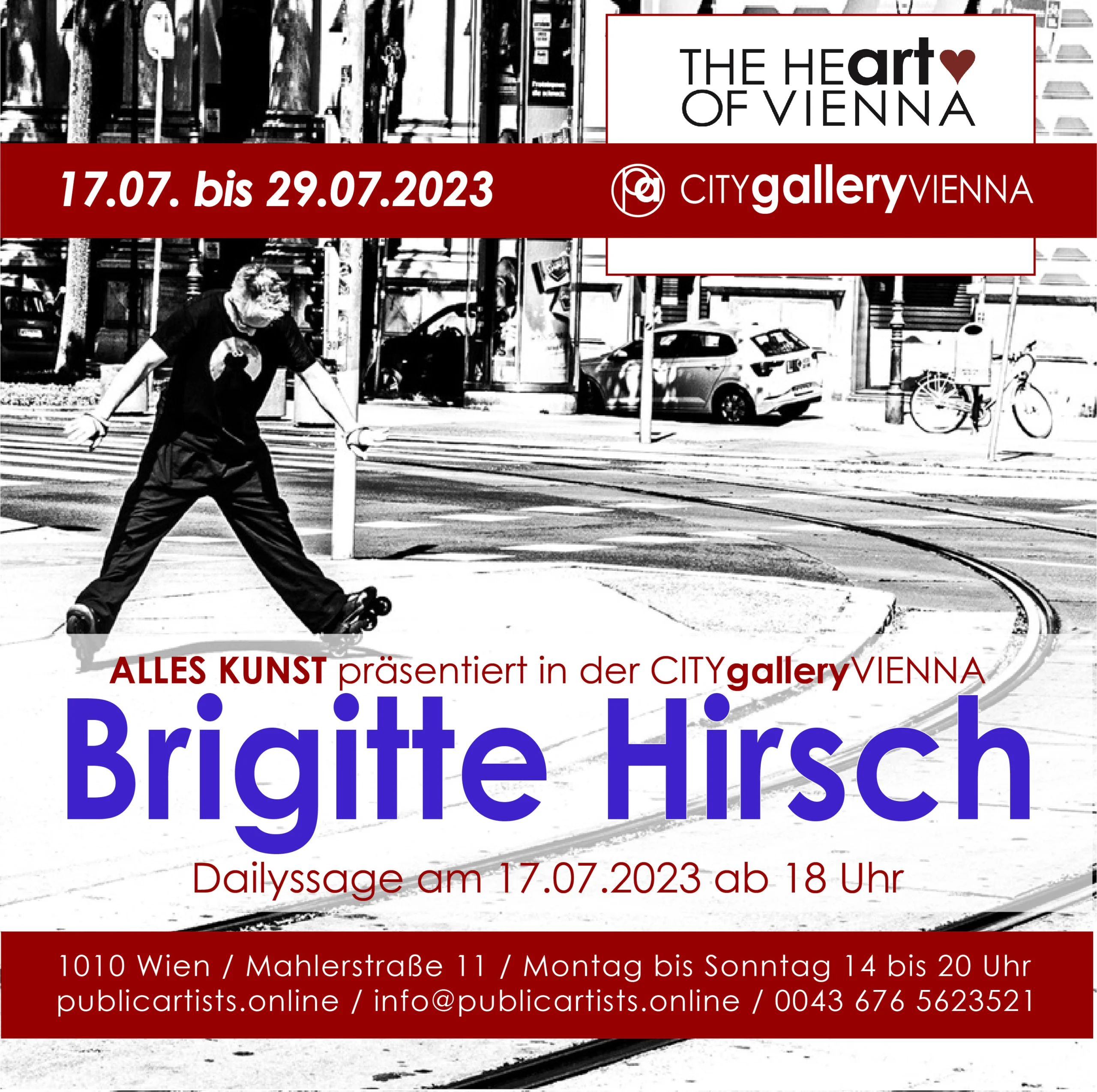 Brigitte Hirsch in der CITYgalleryVIENNA