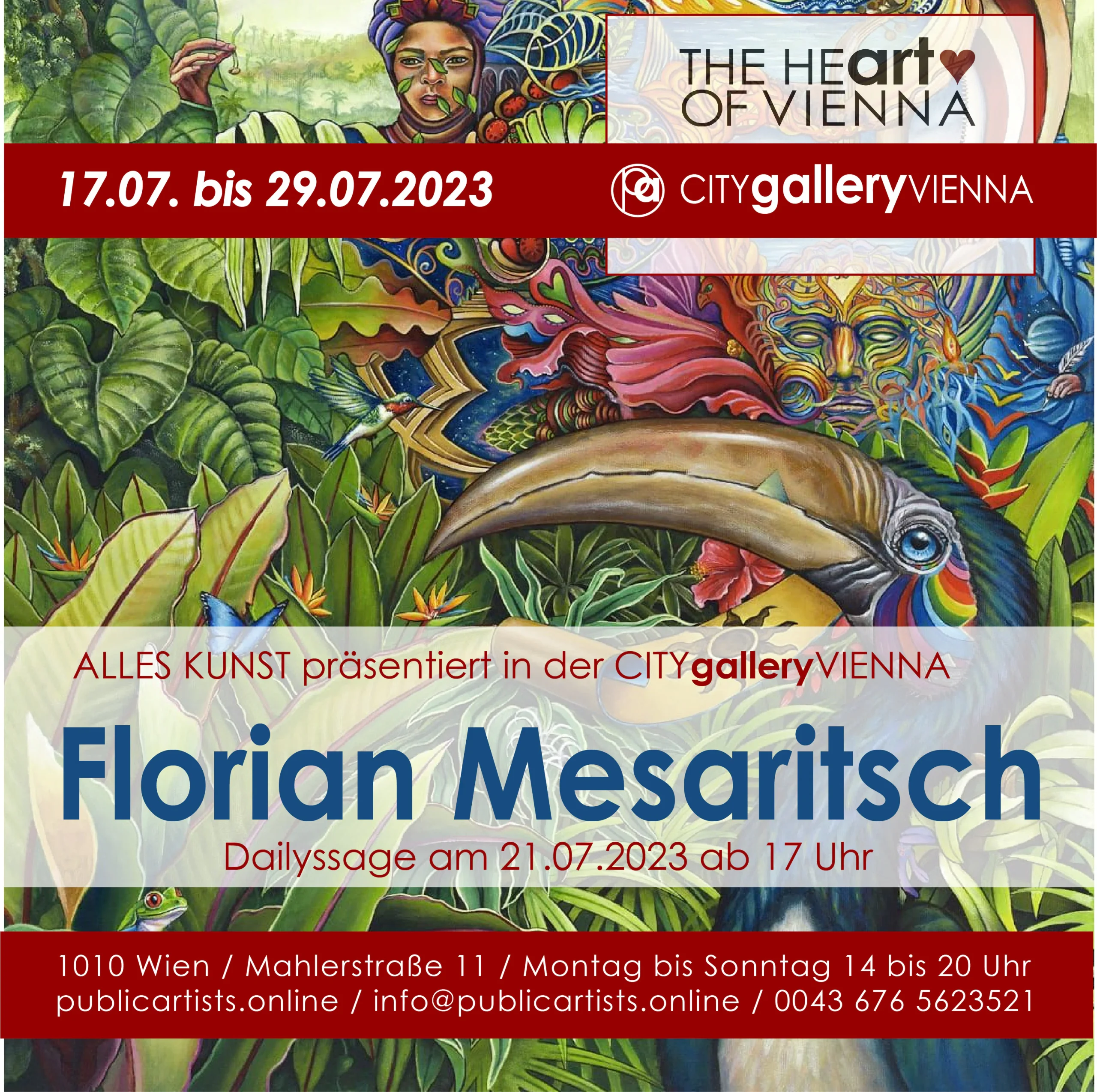 Florian Mesaritsch in der CITYgalleryVIENNA