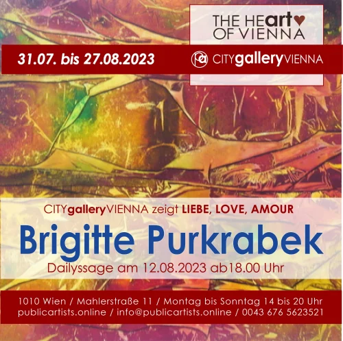 Brigitte Purkrabek LIEBE-LOVE-AMOUR'u uzatıyor