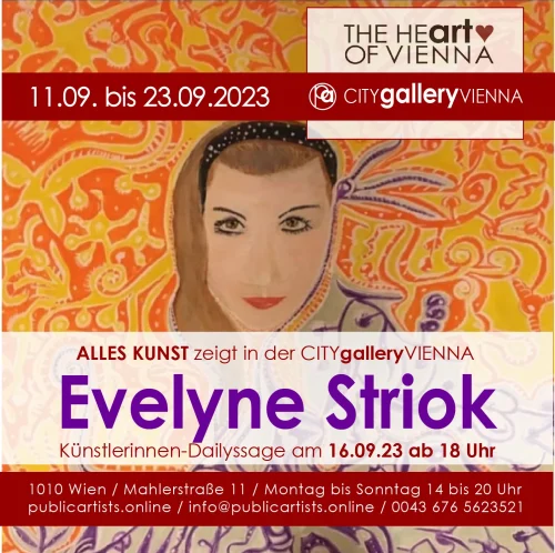 Evelyne Striok in der CITYgalleryVIENNA