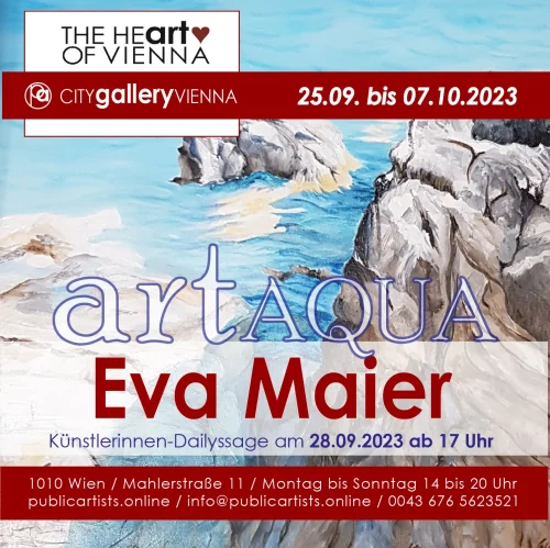 Eva Maier zeigt ART AQUA in der CITYgalleryVIENNA