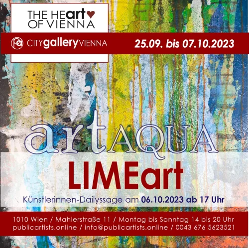 LIMEart, CITYgalleryVIENNA’da „ART AQUA“ sergisini sunuyor