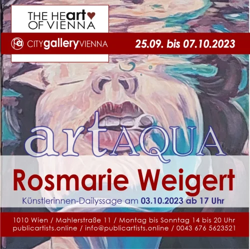 Rosmarie Weigert zeigt ART AQUA in der CITYgalleryVIENNA