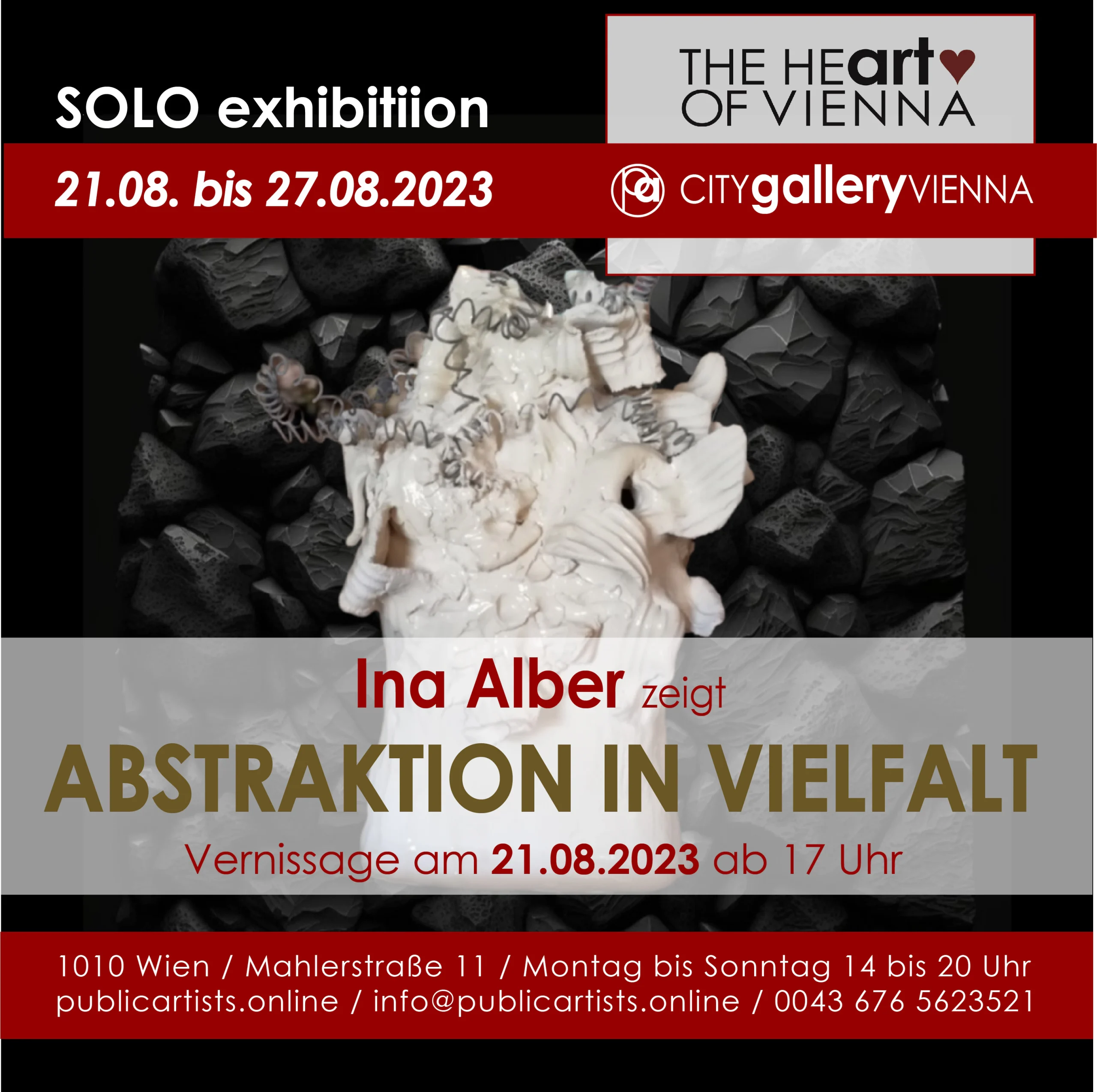 SOLO exhibition: “Abstraktion in Vielfalt” von Ina Alber