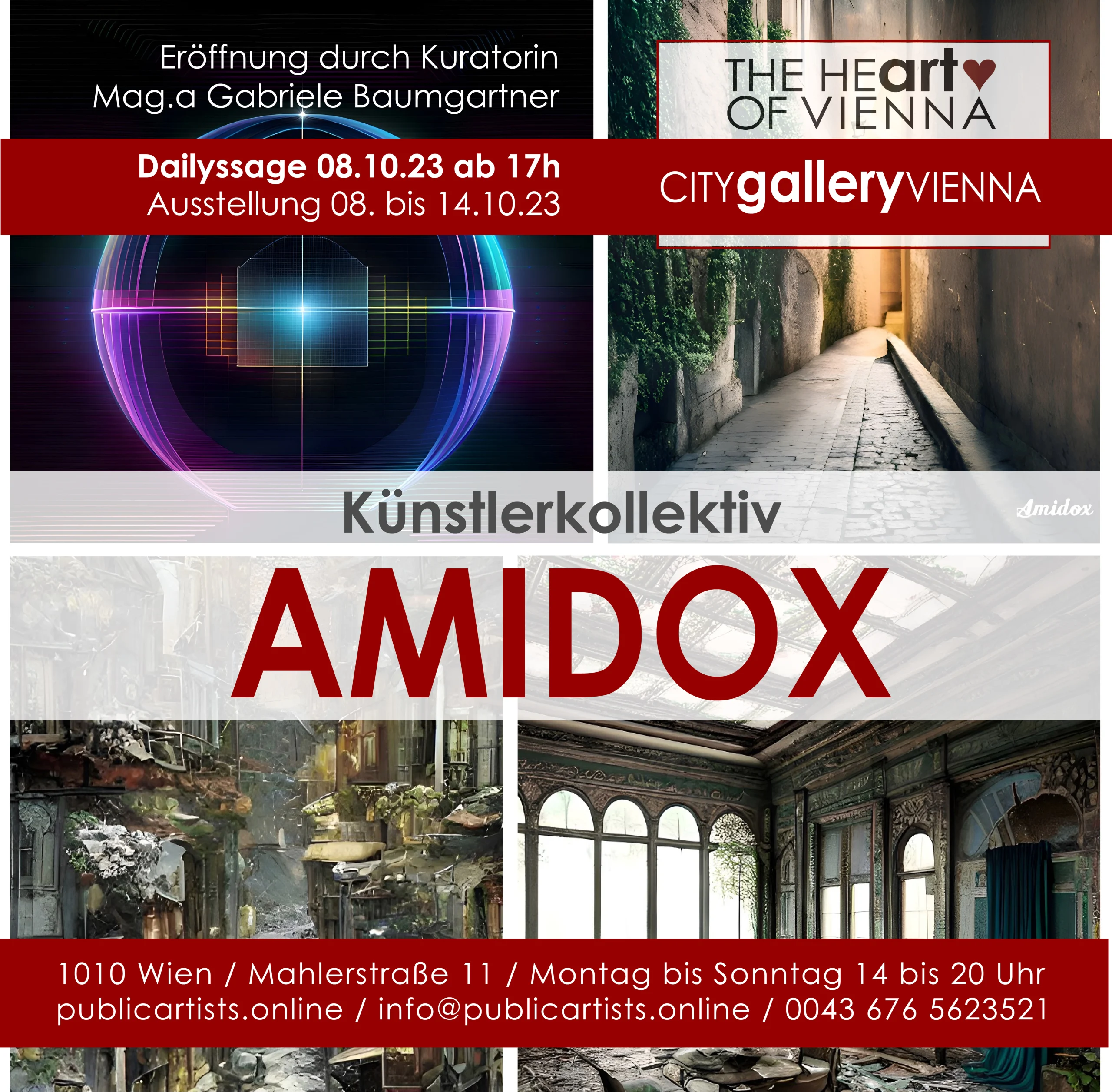 Künstlerkollektiv AMIDOX in der CITYgalleryVIENNA