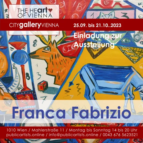 Franca Fabrizio in der CITYgalleryVIENNA