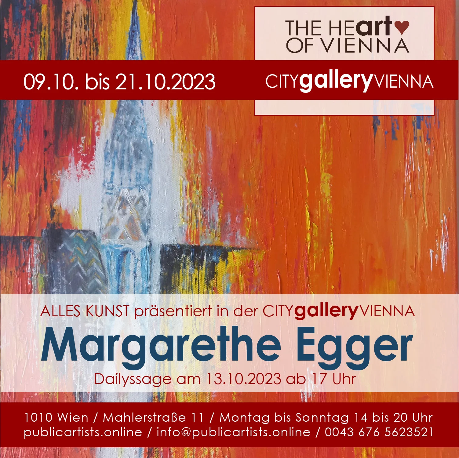 Margarethe Egger in der CITYgalleryVIENNA
