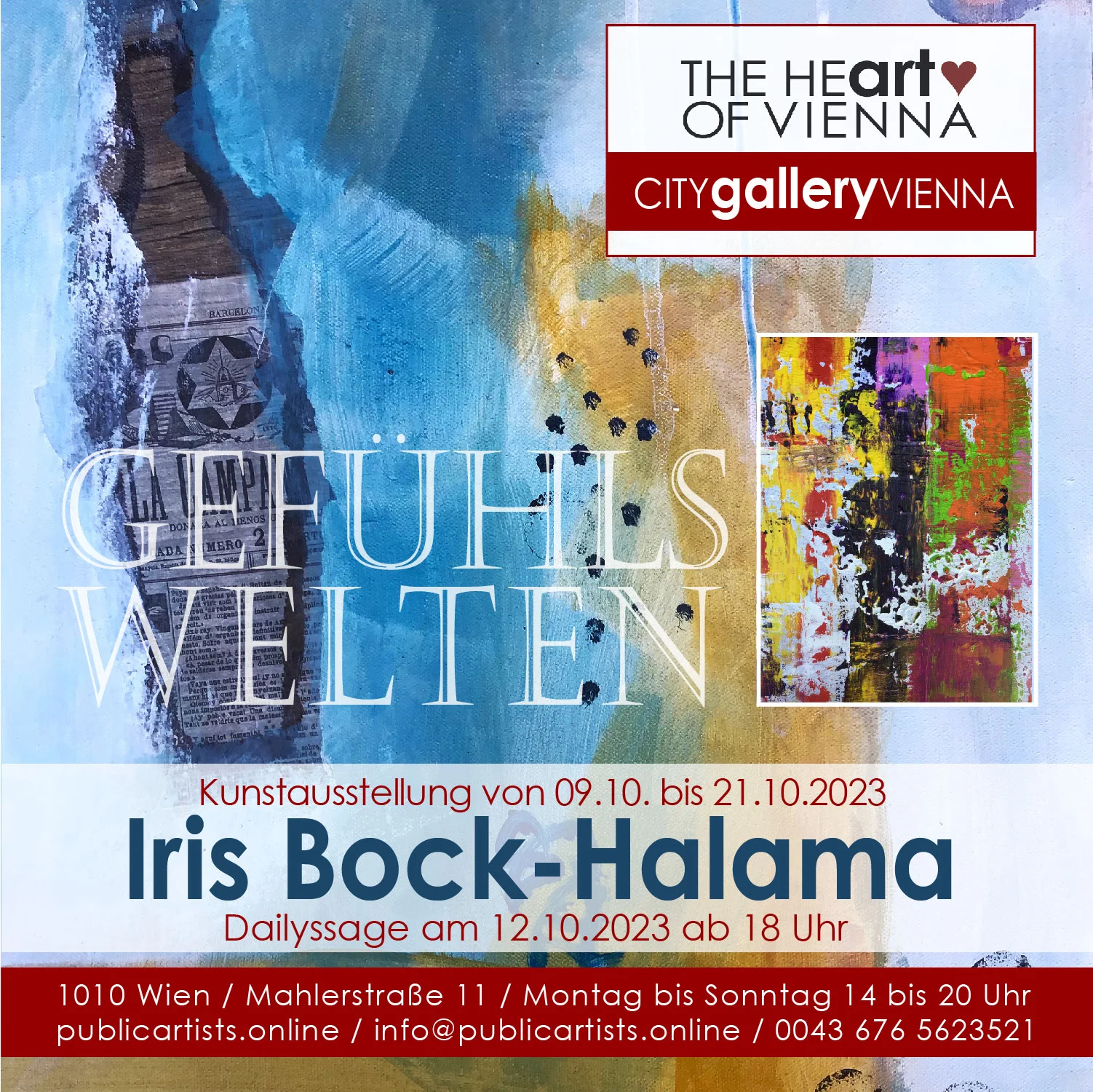 Iris Bock-Halama zeigt “GEFÜHLSWELTEN”