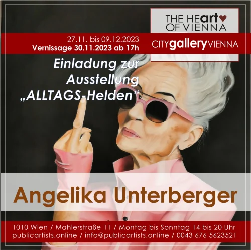 Angelika Unterberger megmutatja ALLTAGSHelden a CITYgalleryVIENNA-ban