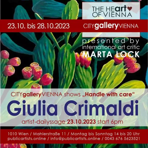Giulia Crimaldi in der CITYgalleryVIENNA