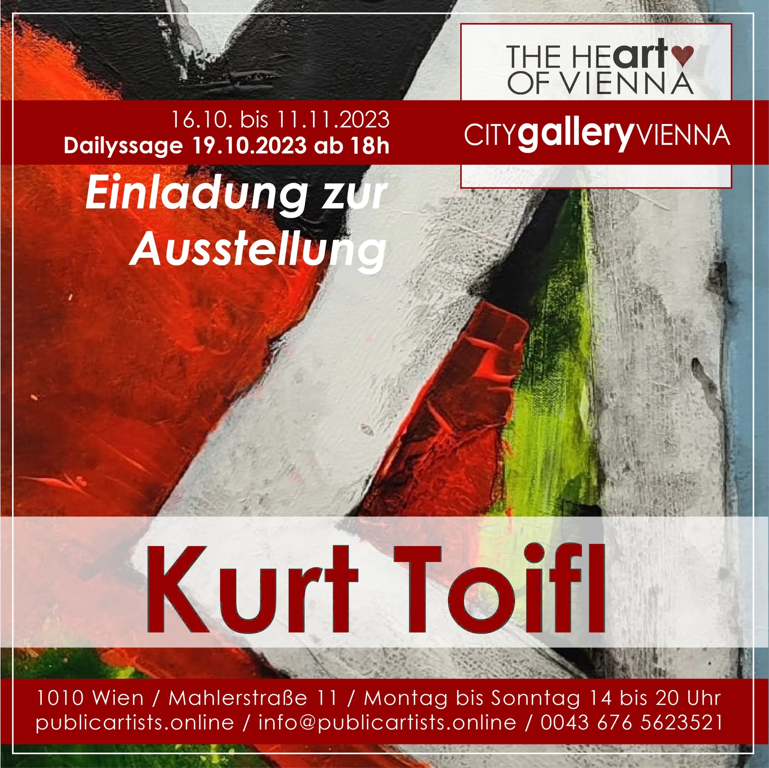 Kurt Toifl in der CITYgalleryVIENNA